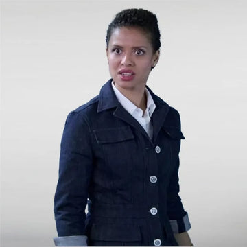 Abby Lift Gugu Mbatha Blue Denim Jacket