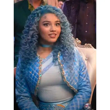 Descendants The Rise Of Red 2024 Malia Baker Blue Leather Jacket