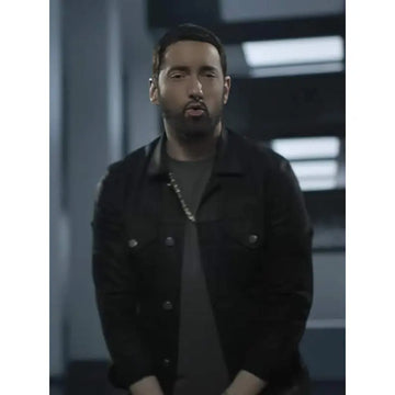 Eminem Houdini Black Trucker Black Jacket