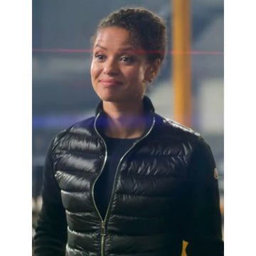 Lift 2024 Gugu Mbatha-Raw Black Puffer Jacket