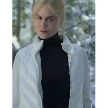 A Family Affair 2024 Nicole Kidman White Puffer Jacket