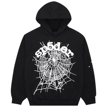 Sp5der OG Web Black Hoodie
