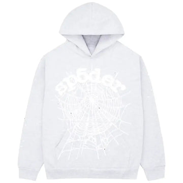 Sp5der OG Web Heather Grey Hoodie