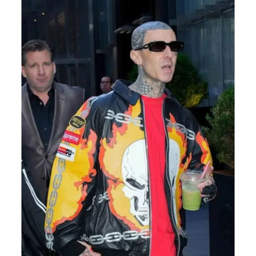 Supremely Ghost Rider Bomber Leather Jacket