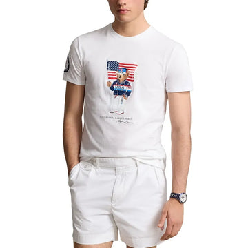 Team USA 2024 Summer Olympics Villagewear Bear White T-Shirt