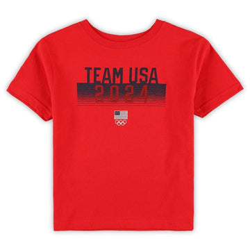 Team USA 2024 Summer Olympics Preschool Red Fleece T-Shirt
