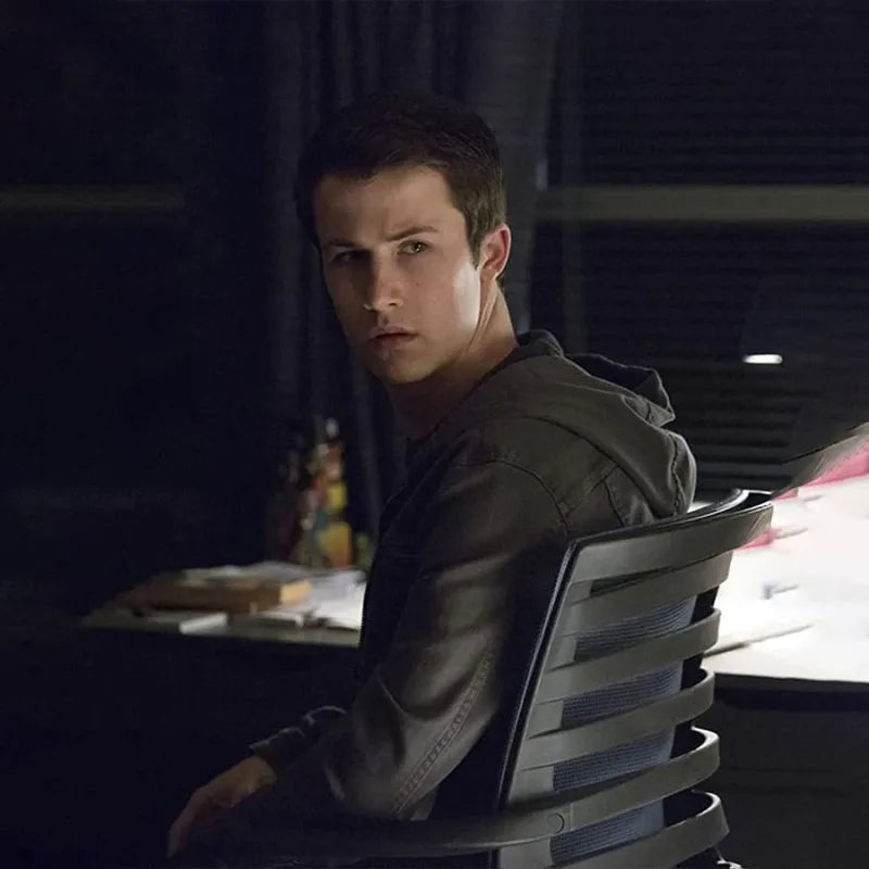 Clay Jensen Black Denim Jacket