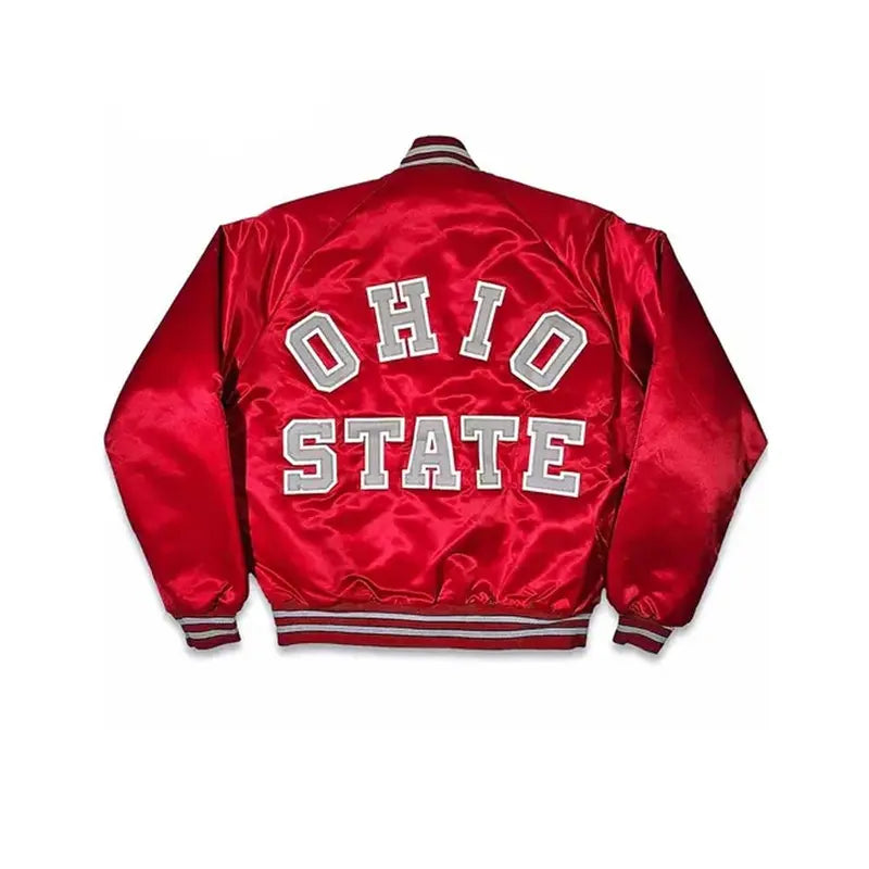 80’S Ohio State Red Satin Jacket