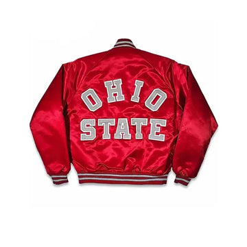 80’S Ohio State Red Satin Jacket