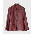 Athena Grant Maroon Leather Maroon Jacket