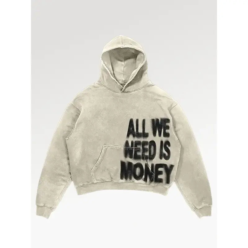 All We Need Is Money Off White Hoodie