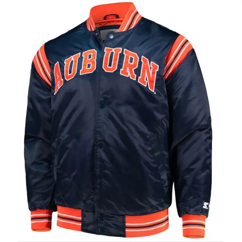 Auburn Tigers The Enforcer Auburn Blue Bomber Jacket