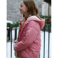 Women's Ava Weiss Falling Like Snowflakes 2024 Pink Puffer Jacket
