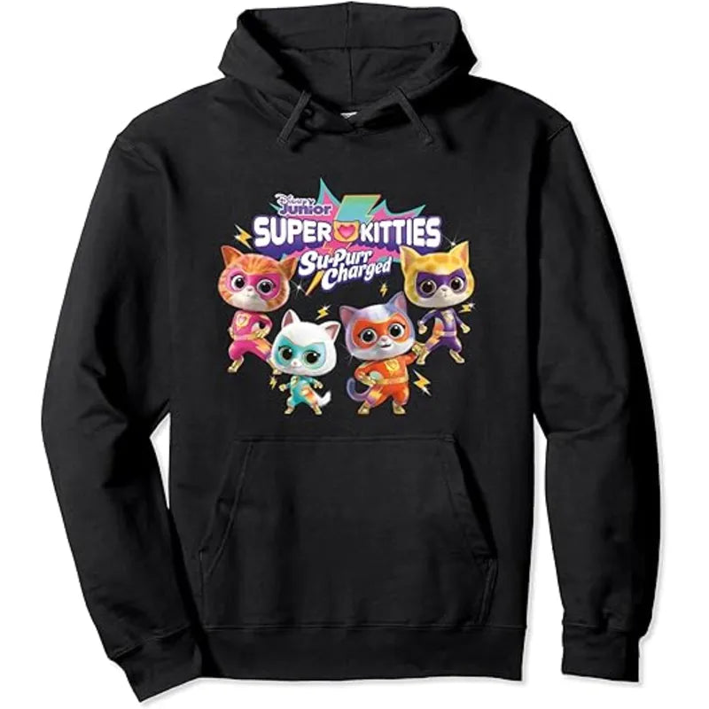 SuperKitties: Su-Purr Charged Heroic Group pullover Hoodie