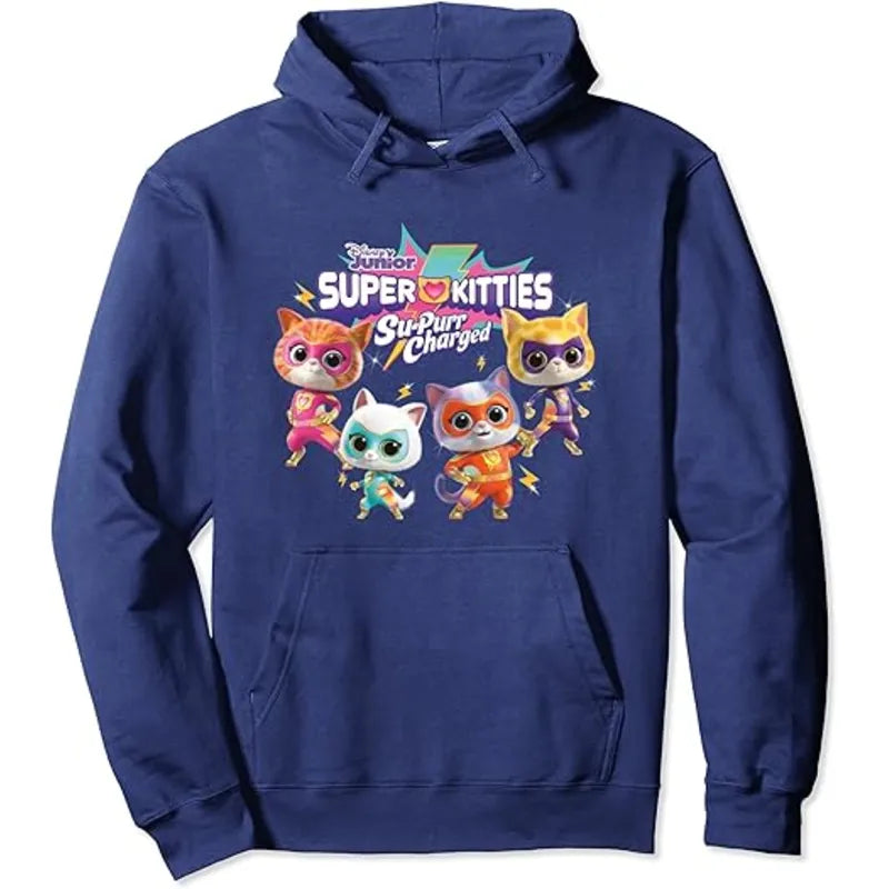 SuperKitties: Su-Purr Charged Heroic Group pullover Hoodie
