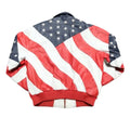 US Flag Vintage Leather Jacket
