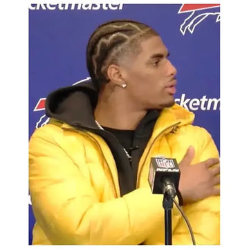 Bills Rookie Keon Coleman Yellow Men's Coat