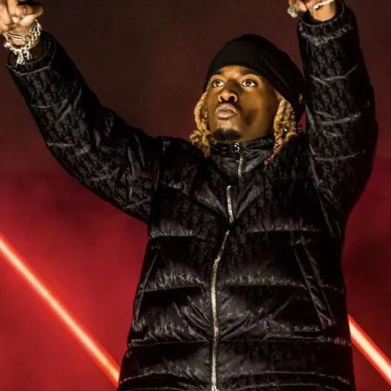 Black Puffer Jacket Play­boi Car­ti 