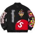Supremely Skittles Black and Pink Varsity Jacket