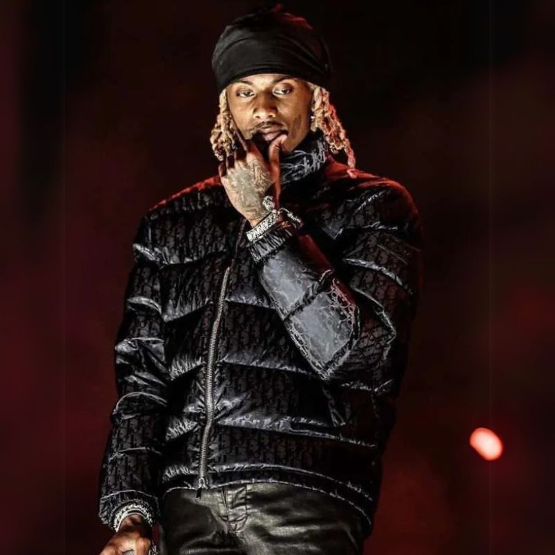 Black Puffer Jacket Play­boi Car­ti 