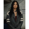 Blair Lamora Ziigwan Shoresy Tv Series S03 Black Leather Jacket