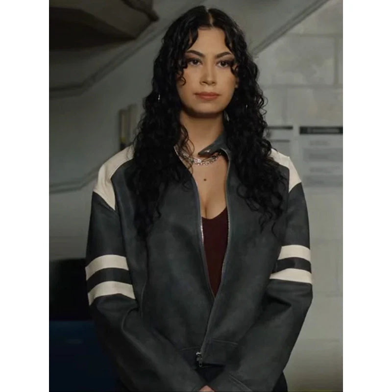 Blair Lamora Ziigwan Shoresy Tv Series S03 Black Leather Jacket