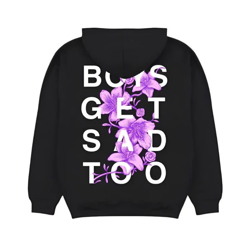 Boys Get Sad Too Fleece Hoodie