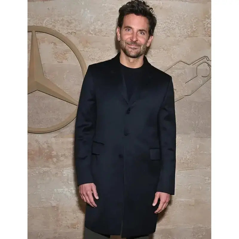 Bradley Cooper Black Men's Trench Coat