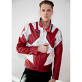 Handmade Canadian Flag Bomber Jacket