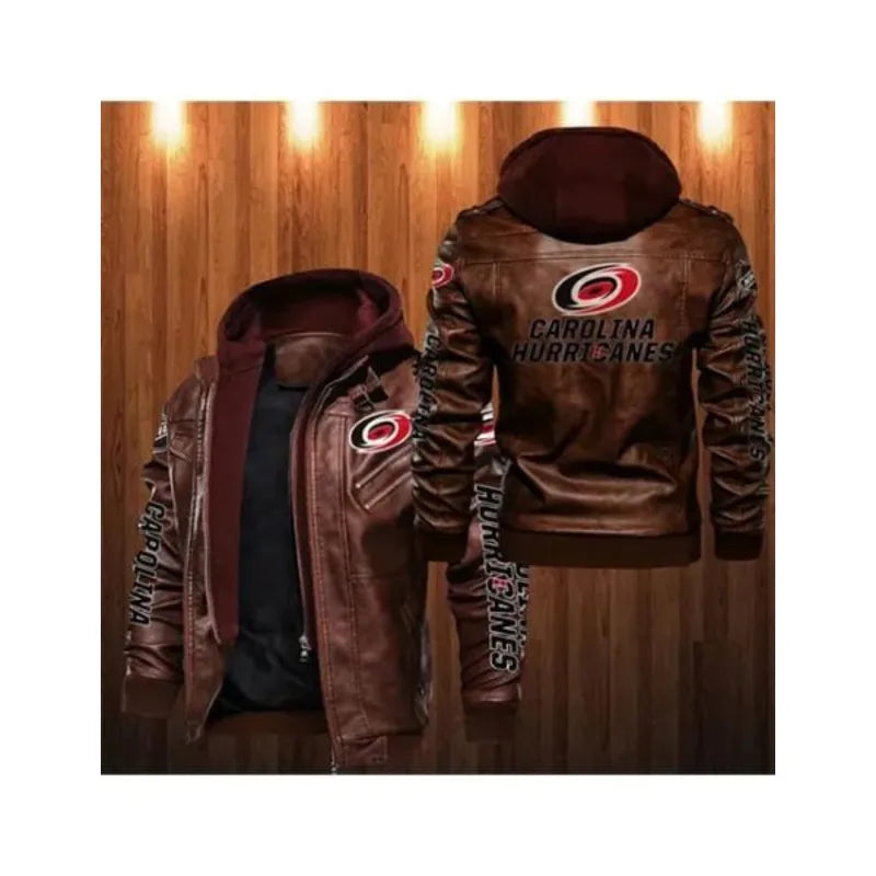 Carolina Hurricanes Leather Jacket For Men And Women