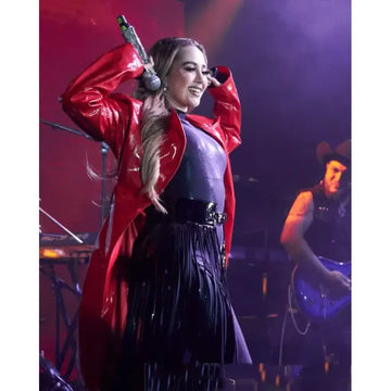 Carolina Ross Lunario Red Leather Jacket