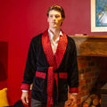 Cliveden Short Navy Velvet Smoking Jacket