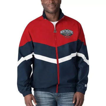 New Orleans Pelicans Varsity BLue Jacket