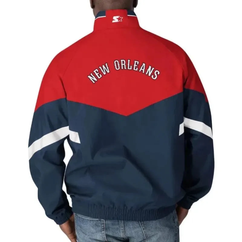 New Orleans Pelicans Varsity BLue Jacket
