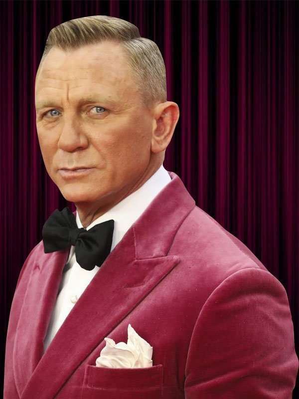 No Time to Die Premiere Daniel Craig Pink Jacket