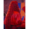 The Rise Of Red 2024 Kylie Cantrall Descendants Cropped Leather Jacket