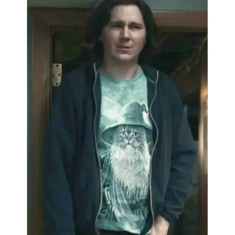 Paul Dano Dumb Money Black Cotton Jacket