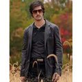 Éric Bruneau Dusk for a Hitman Black Leather Coat