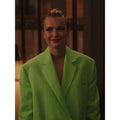 Emily In Paris Camille Razat  Green Oversized Blazer