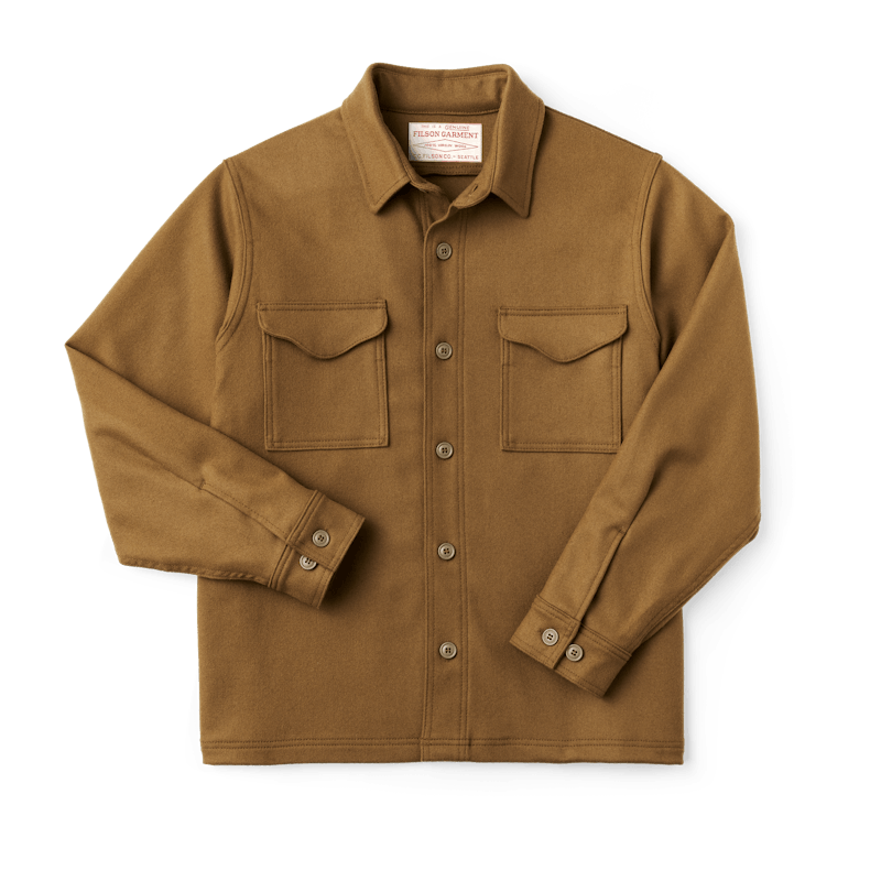 Filson Dark tan Wool Jac-Shirt