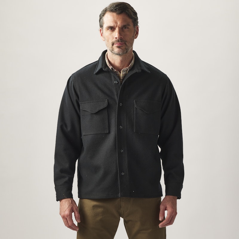 Filson Navy Blue Wool Jac-Shirt