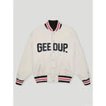 Geedup Varsity Black|Off White Jacket
