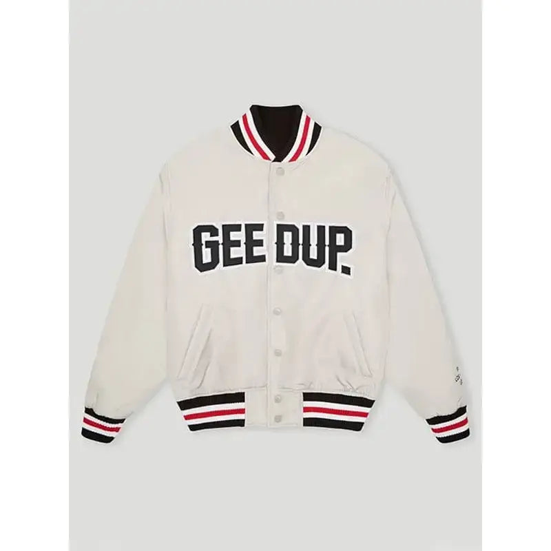 Geedup Varsity Black|Off White Jacket