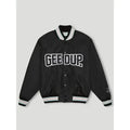 Geedup Varsity Black|Off White Jacket