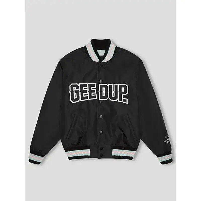 Geedup Varsity Black|Off White Jacket