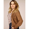 Good Girls Mae Whitman Fringe Brown Jacket
