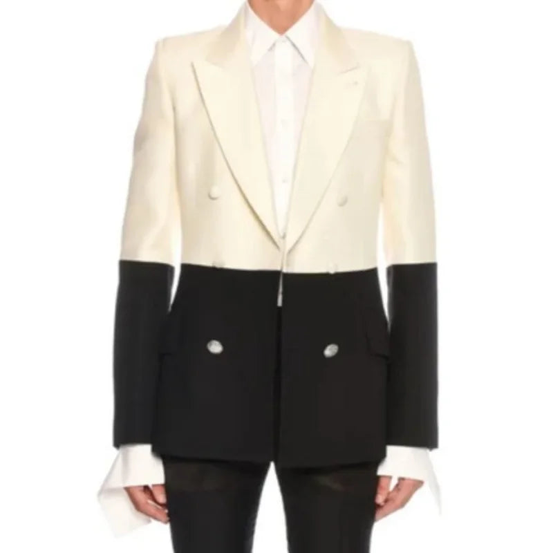Grown-ish S06 Marcus Scribner Diced Two-Tone Blazer