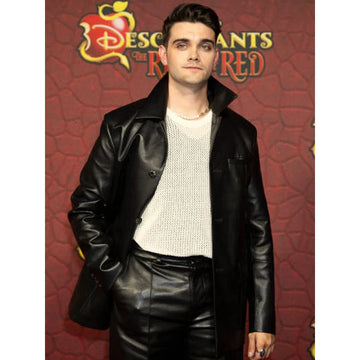 The Rise Of Red 2024 Hades Descendants Black Leather Jacket