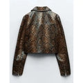 Hoda Kotb Snakeskin Leather Jacket