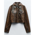 Hoda Kotb Snakeskin Leather Jacket